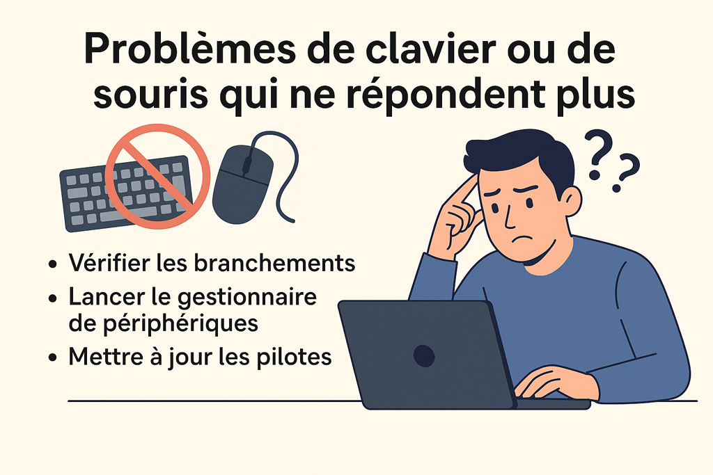 Clavier et souris sont bloqués : Que faire ? Clavier et souris sont bloqués : Que faire ?