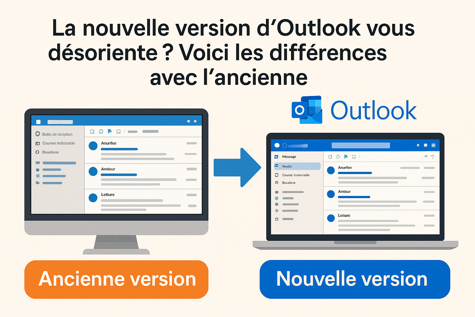 Les différences entre la nouvelle et l'ancienne Outlook (classic) Les différences entre la nouvelle et l'ancienne Outlook (classic)