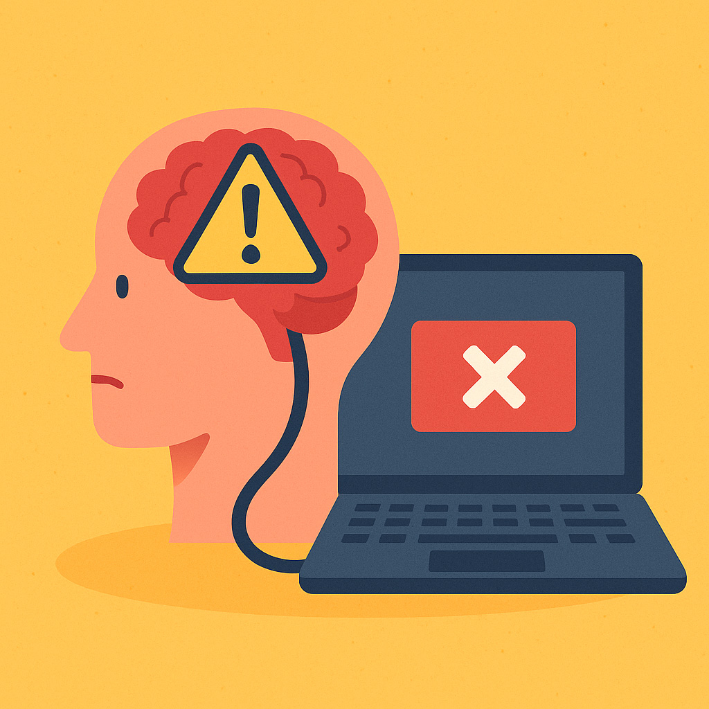 Quand le cerveau humaine provoque la panne informatique