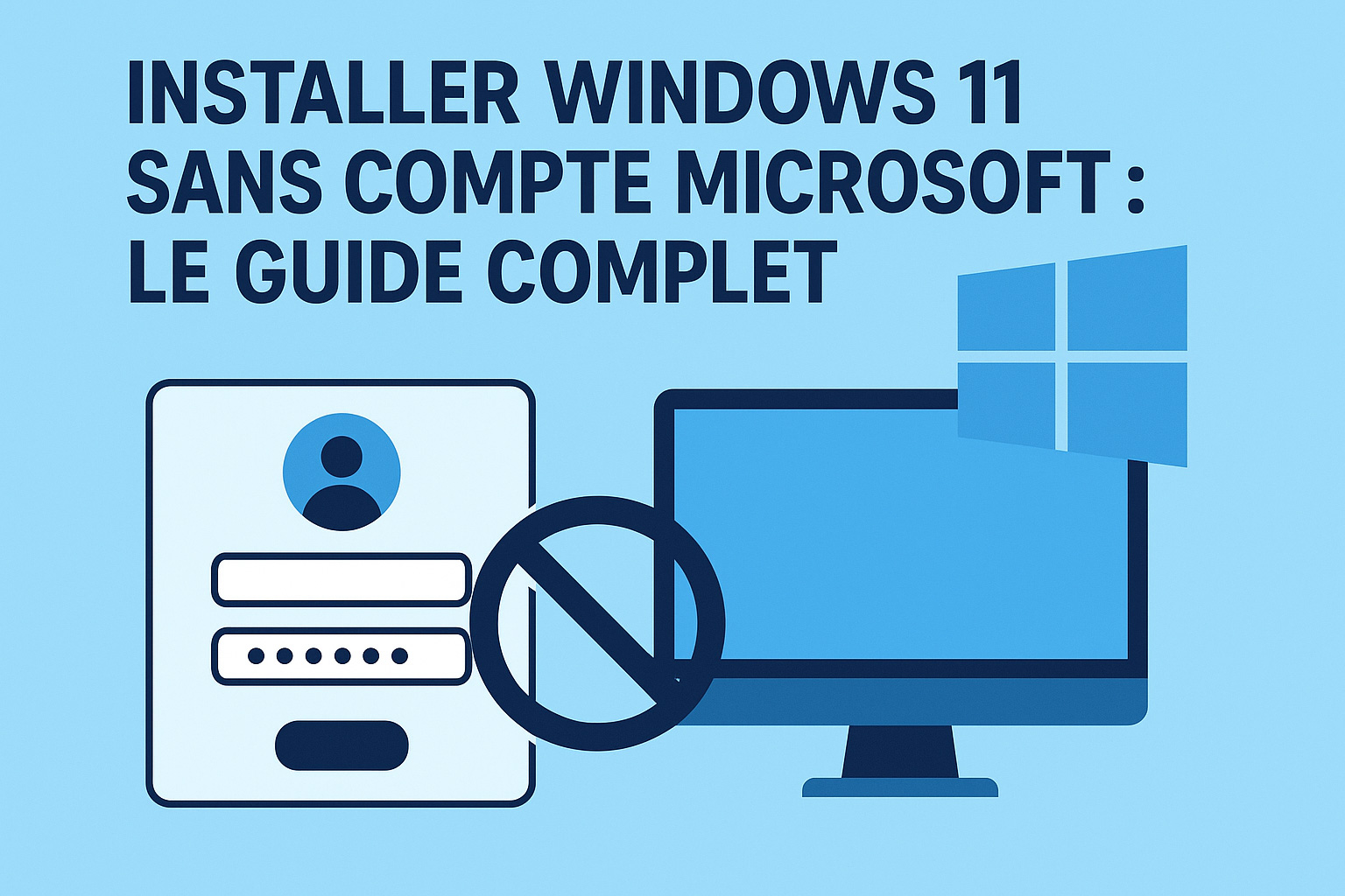 Installer Windows 11 avec un compte local : Sans le compte Microsoft