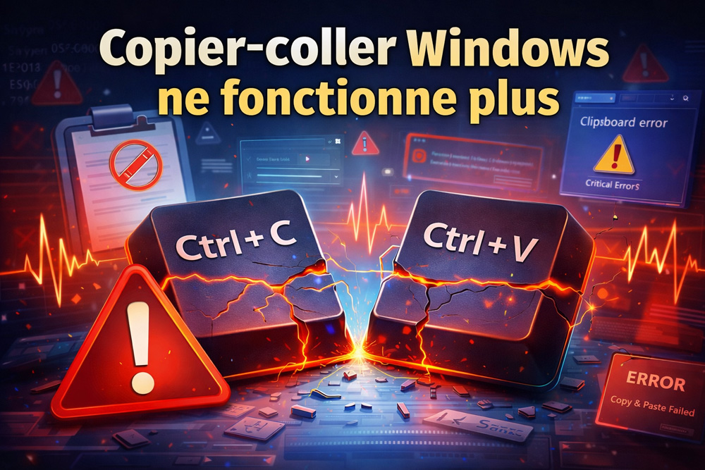 Le copier-coller ne fonctionne plus sur Windows