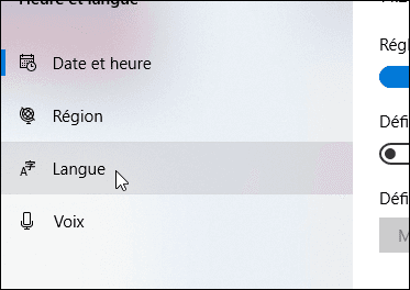 changer la langue de Windows 10 et 11 sans réinstallation