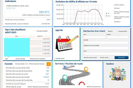 Logiciel de gestion pour entreprises de taxis, VSL, TPMR et ambulances en Suisse